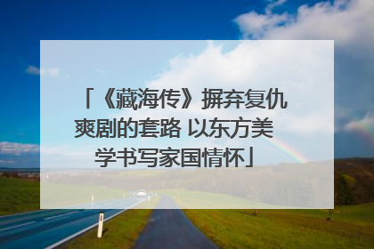 《藏海传》摒弃复仇爽剧的套路 以东方美学书写家国情怀