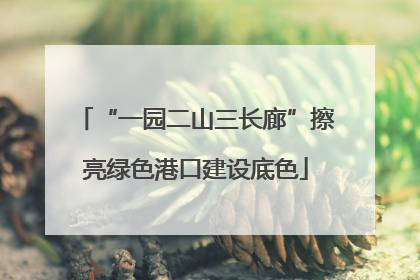 “一园二山三长廊”擦亮绿色港口建设底色