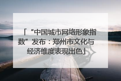“中国城市网络形象指数”发布：郑州市文化与经济维度表现出色