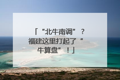 “北牛南调”？福建这里打起了“牛算盘”！