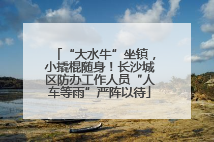 “大水牛”坐镇，小撬棍随身！长沙城区防办工作人员“人车等雨”严阵以待