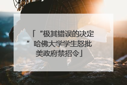 “极其错误的决定”哈佛大学学生怒批美政府禁招令