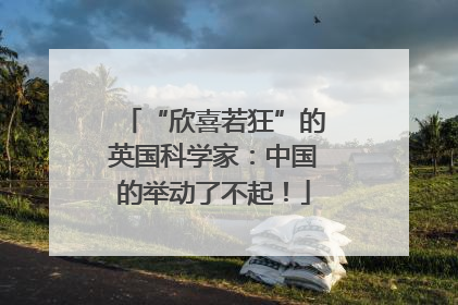“欣喜若狂”的英国科学家：中国的举动了不起！