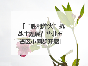 “胜利烽火”抗战主题展在华北五省区市同步开展