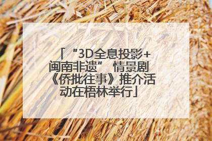 “3D全息投影+闽南非遗” 情景剧《侨批往事》推介活动在梧林举行