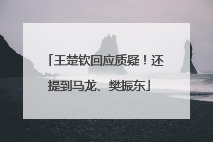 王楚钦回应质疑！还提到马龙、樊振东