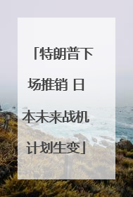 特朗普下场推销 日本未来战机计划生变