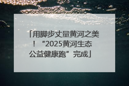 用脚步丈量黄河之美！“2025黄河生态公益健康跑”完成