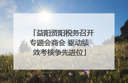 益阳资阳税务召开专题会商会 驱动绩效考核争先进位
