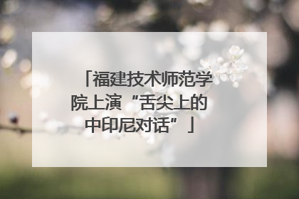 福建技术师范学院上演“舌尖上的中印尼对话”