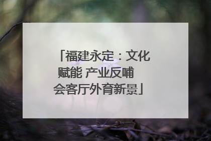 福建永定：文化赋能 产业反哺 会客厅外育新景