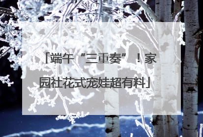 端午“三重奏”！家园社花式宠娃超有料