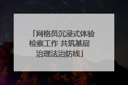 网格员沉浸式体验检察工作 共筑基层治理法治防线