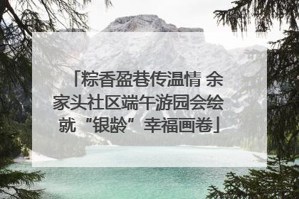 粽香盈巷传温情 余家头社区端午游园会绘就“银龄”幸福画卷