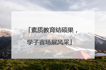 素质教育结硕果，学子赛场展风采