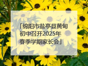 绵阳市盐亭县黄甸初中召开2025年春季学期家长会