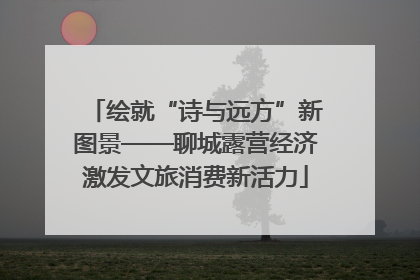 绘就“诗与远方”新图景——聊城露营经济激发文旅消费新活力