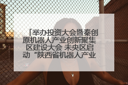 举办投资大会暨秦创原机器人产业创新聚集区建设大会 未央区启动“陕西省机器人产业聚集区”建设
