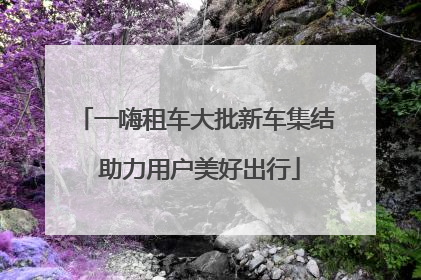 一嗨租车大批新车集结 助力用户美好出行