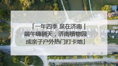 一年四季 泉在济南｜端午嗨翻天，济南植物园成亲子户外热门打卡地