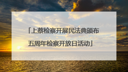 上蔡检察开展民法典颁布五周年检察开放日活动
