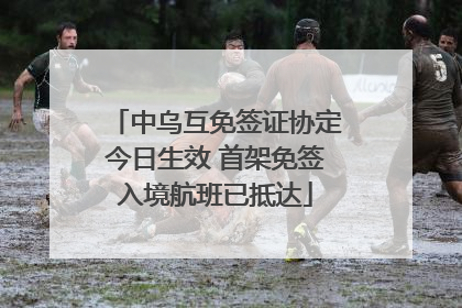 中乌互免签证协定今日生效 首架免签入境航班已抵达