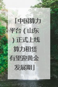 中国算力平台（山东）正式上线 算力租赁有望迎黄金发展期