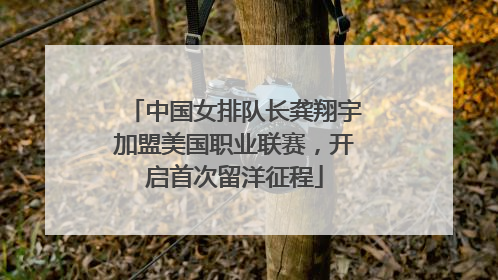 中国女排队长龚翔宇加盟美国职业联赛，开启首次留洋征程