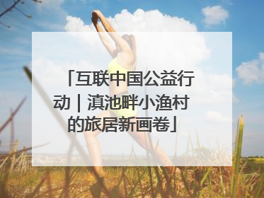 互联中国公益行动｜滇池畔小渔村的旅居新画卷