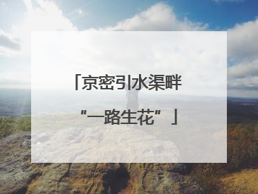 京密引水渠畔“一路生花”