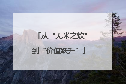 从“无米之炊”到“价值跃升”
