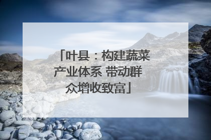 叶县：构建蔬菜产业体系 带动群众增收致富