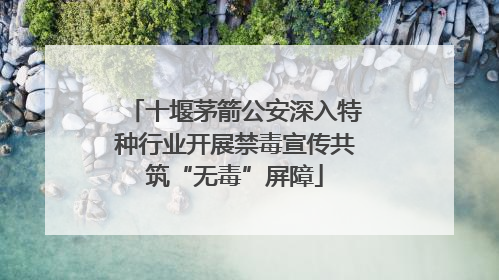 十堰茅箭公安深入特种行业开展禁毒宣传共筑“无毒”屏障