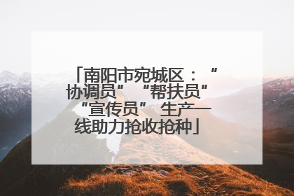 南阳市宛城区：“协调员”“帮扶员”“宣传员” 生产一线助力抢收抢种