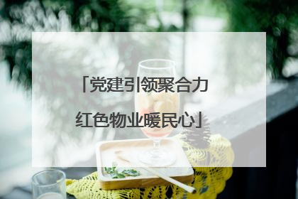 党建引领聚合力 红色物业暖民心