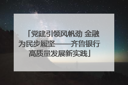 党建引领风帆劲 金融为民步履坚——齐鲁银行高质量发展新实践