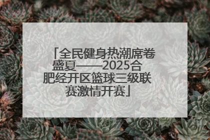 全民健身热潮席卷盛夏——2025合肥经开区篮球三级联赛激情开赛