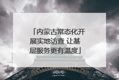 内蒙古常态化开展实地访查 让基层服务更有温度