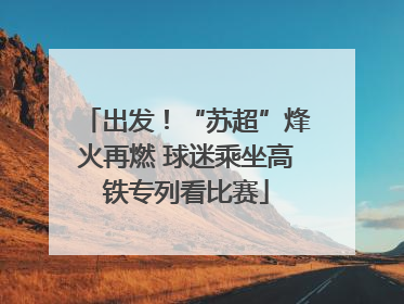 出发！“苏超”烽火再燃 球迷乘坐高铁专列看比赛