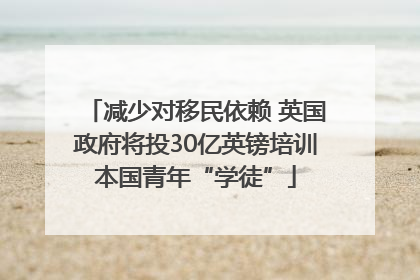 减少对移民依赖 英国政府将投30亿英镑培训本国青年“学徒”