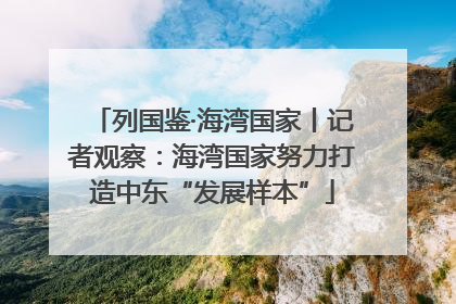 列国鉴·海湾国家丨记者观察：海湾国家努力打造中东“发展样本”