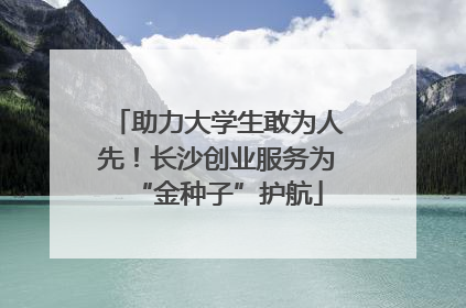 助力大学生敢为人先！长沙创业服务为“金种子”护航
