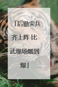 后勤尖兵齐上阵 比武现场燃到爆