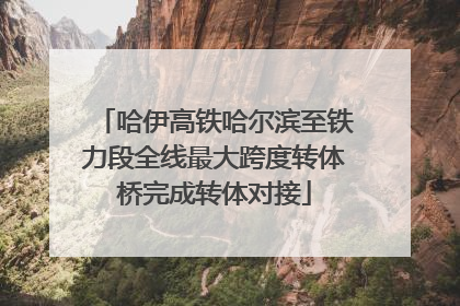 哈伊高铁哈尔滨至铁力段全线最大跨度转体桥完成转体对接