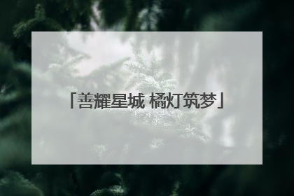 善耀星城 橘灯筑梦