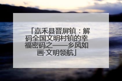 嘉禾县晋屏镇：解码全国文明村镇的幸福密码之——乡风如画·文明领航