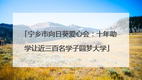 宁乡市向日葵爱心会：十年助学让近三百名学子圆梦大学