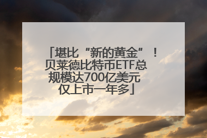 堪比“新的黄金”！贝莱德比特币ETF总规模达700亿美元 仅上市一年多