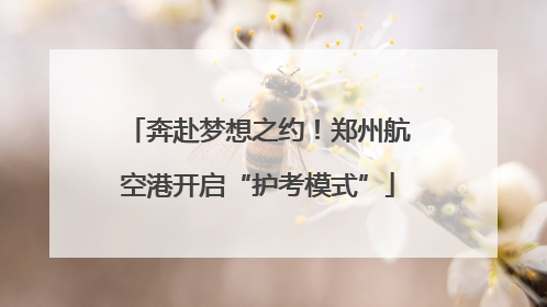 奔赴梦想之约！郑州航空港开启“护考模式”