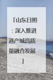 山东日照：深入推进港产城高质量融合发展